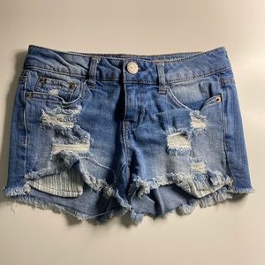 Aeropostale Medium Wash Jean Shorts